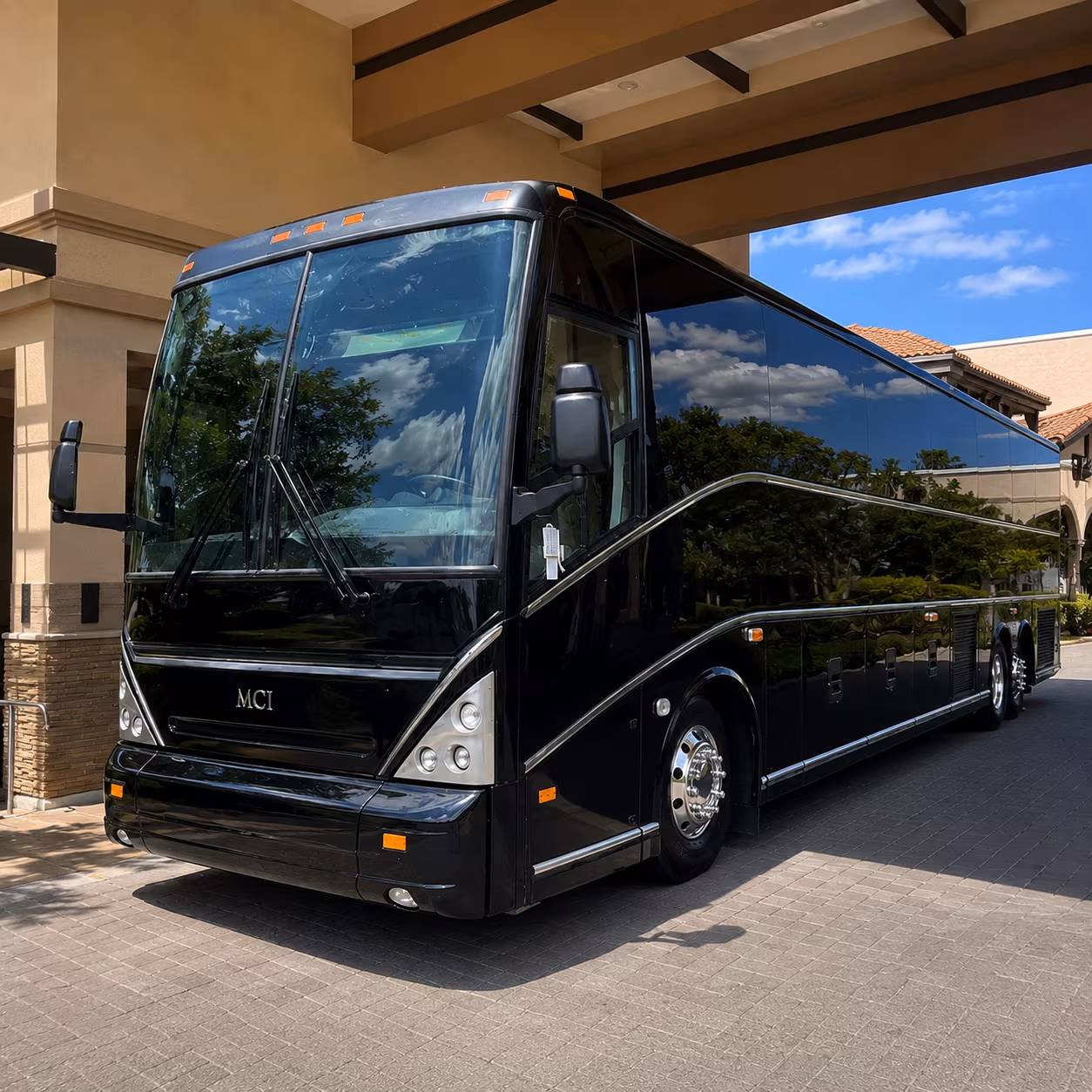 Baltimore Airport Shuttle & Transportation party bus exterior
