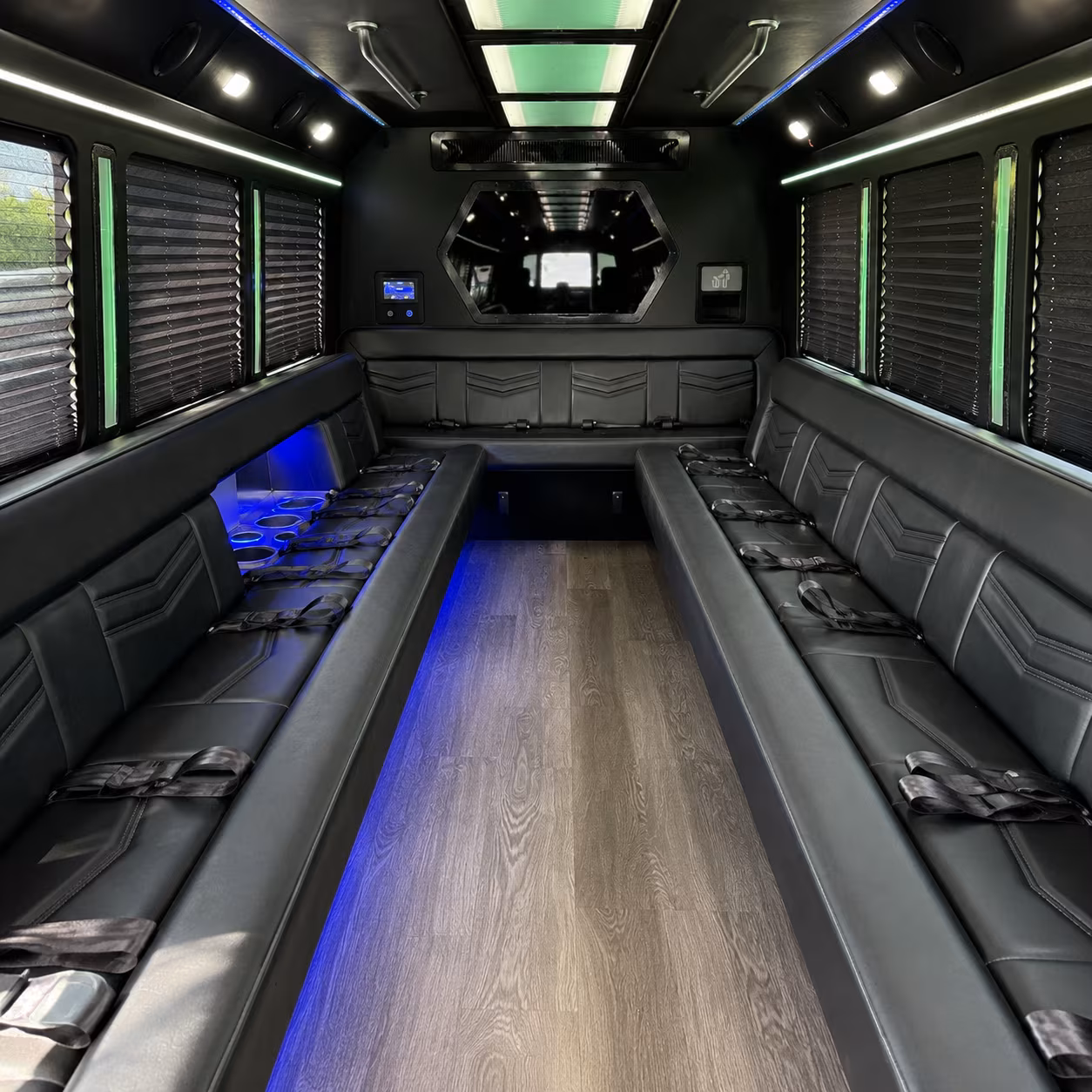 Baltimore Birthday, Sweet 16, & Quinceañera Transportation party bus exterior