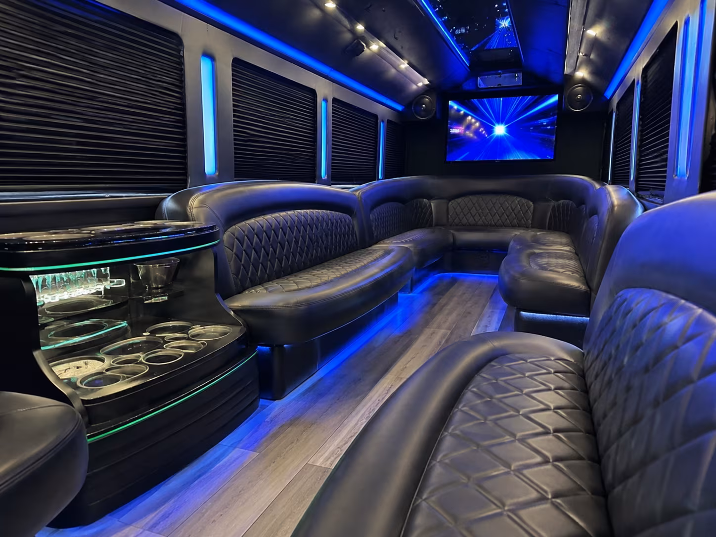 Baltimore Private Event Transportation party bus exterior