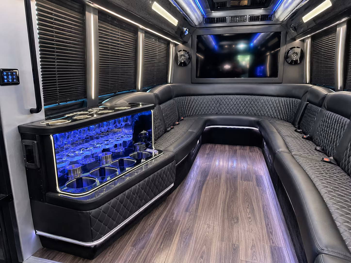 Baltimore Wedding Transportation party bus exterior