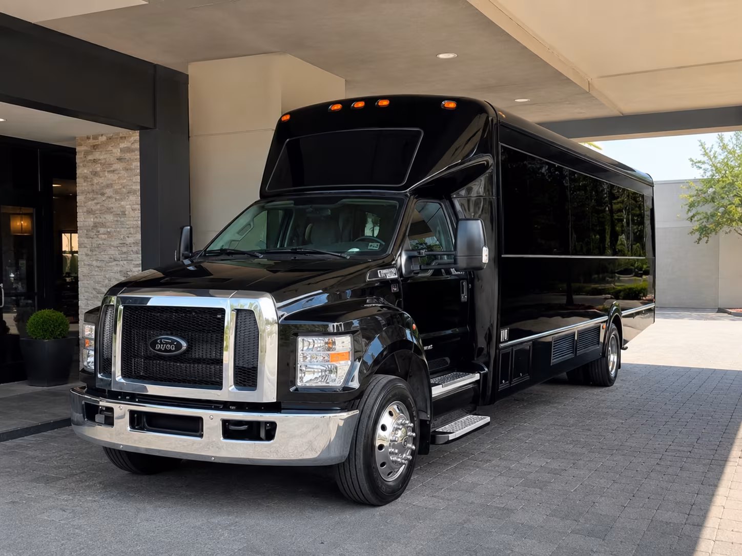 Baltimore Wedding Transportation party bus exterior
