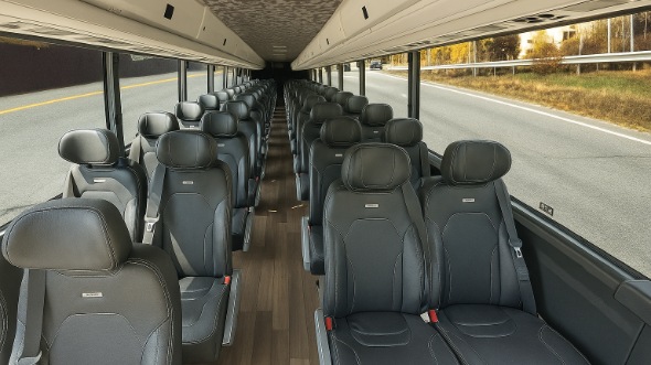 Interior of Charter Bus Company Baltimore's 28 Passenger Minibus in Baltimore