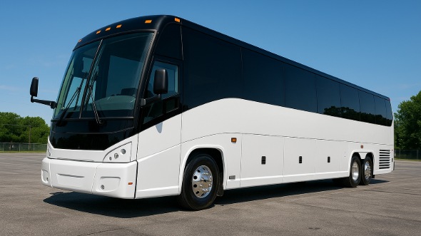 Exterior of Charter Bus Company Frederick's 40 Passenger Party Bus in Frederick