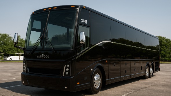 Exterior of Charter Bus Company Arlington's 50 Passenger Party Bus in Arlington