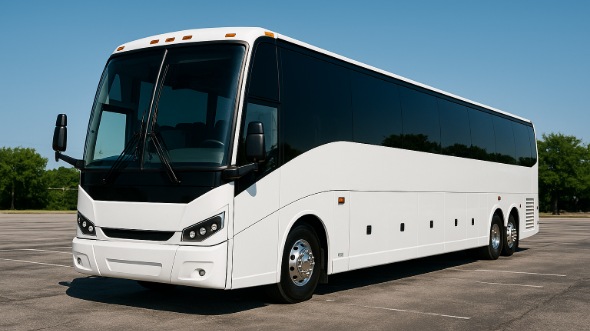 Exterior of Charter Bus Company Gaithersburg's 50 Passenger Party Bus in Gaithersburg
